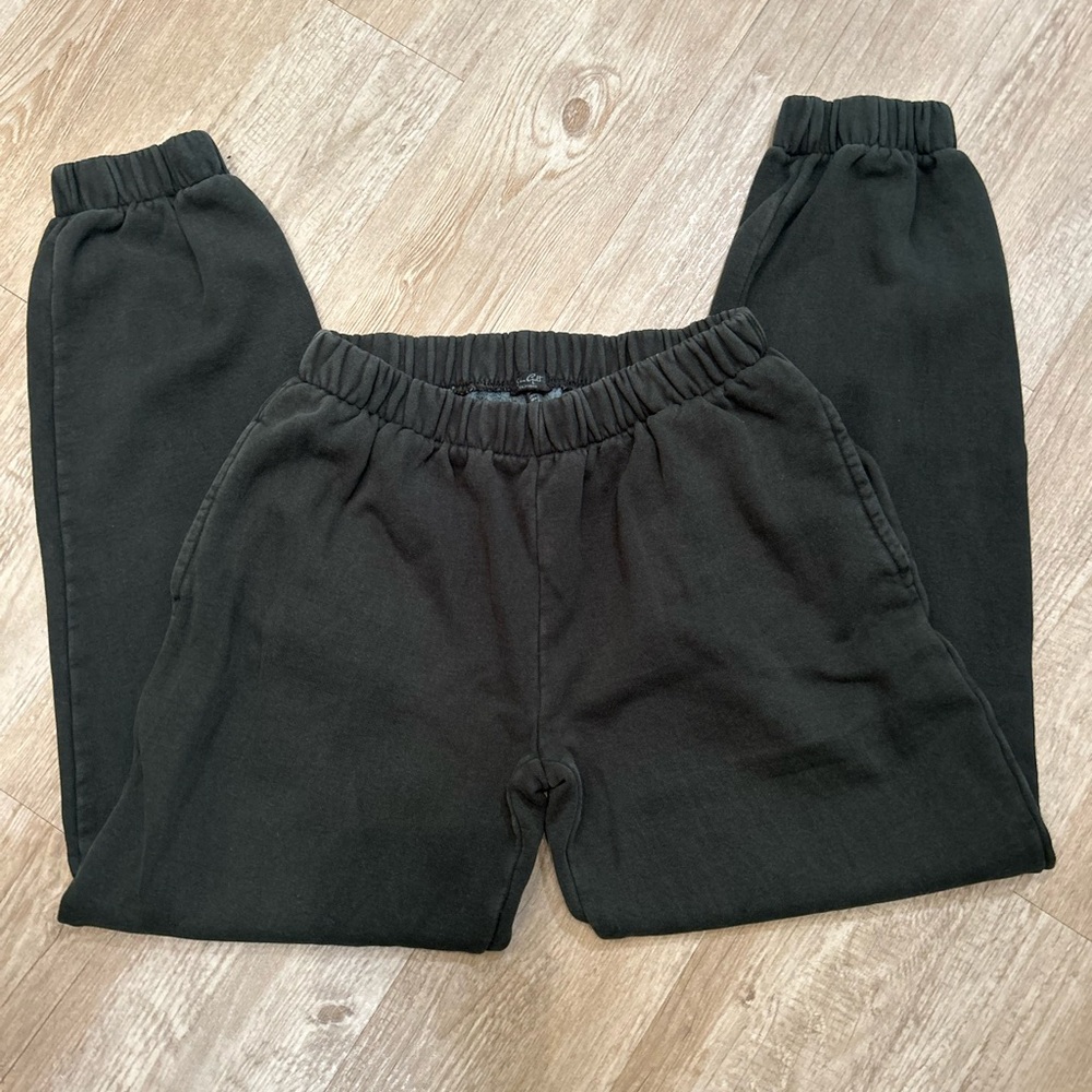 Dark Green Brandy Melville Jogger Pants